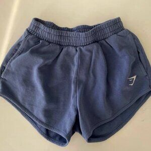 GYMSHARK Women's Training Sweat Shorts Small Blue Purple Periwinkle NWOT